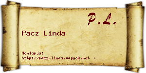 Pacz Linda névjegykártya